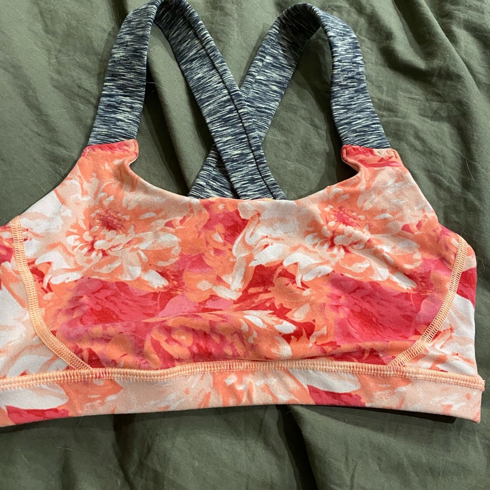 American eagle floral sports bra